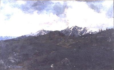 アルプスの牧草地で 作： Adolf von Meckel