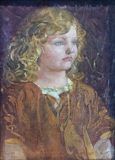 Retrato de Adriana, filha do artista 作： Adolfo de Carolis