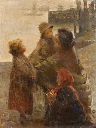 ミイラの記憶 アドルフォ・フェラグーティ・ヴィスコンティ（1850-1924）の絵画 1903年 個人蔵 作： Adolfo Feragutti Visconti