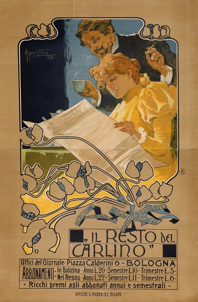 パグの残り、1898年。 作： Adolfo Hohenstein