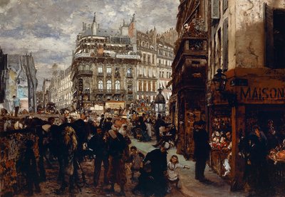 パリの一日（Pariser Wochentag 作： Adolph Menzel