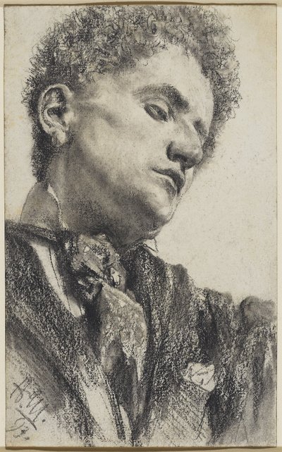 若者の頭 作： Adolph Menzel