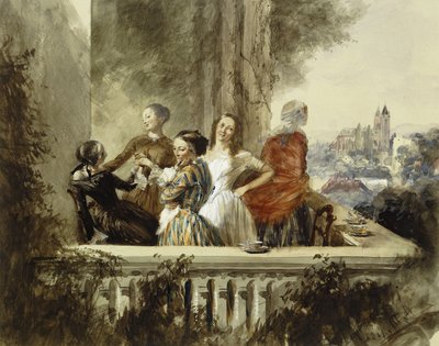 アウトドア、1852 作： Adolph Menzel