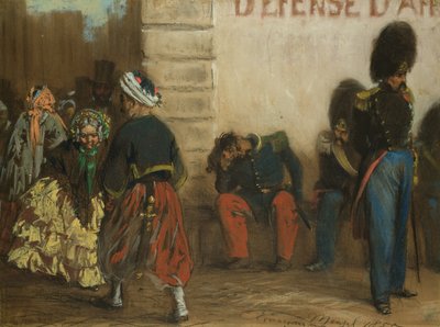 パリの思い出、1855 作： Adolph Menzel