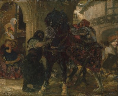 鍛冶屋の騎士、1865 作： Adolph Menzel
