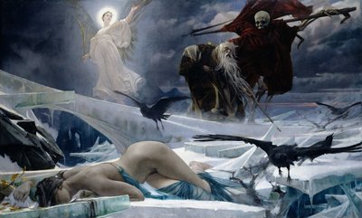 世界の終わりのアハシュエロス 作： Adolf Hiremy Hirschl