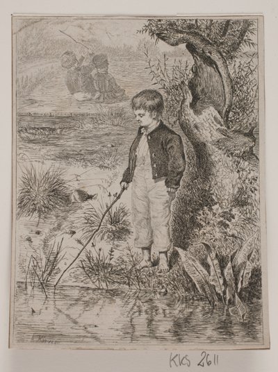 釣りの少年 作： Johan Adolph Kittendorff
