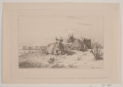 牛の休息 作： Johan Adolph Kittendorff