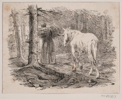 妻と馬 作： Johan Adolph Kittendorff