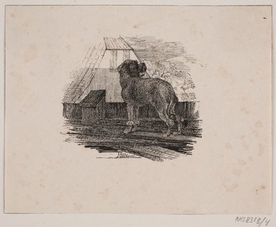 プードル犬 作： Johan Adolph Kittendorff