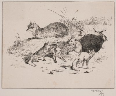 キツネ 作： Johan Adolph Kittendorff