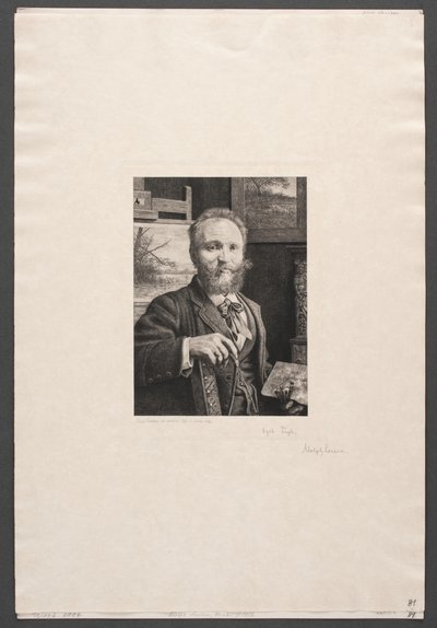 自画像 作： Adolph Larsen