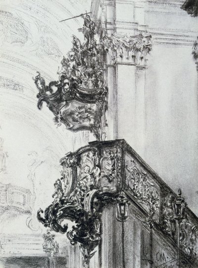 建築研究、1830-1905 作： Adolph Menzel