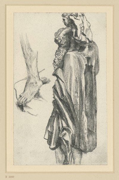 ドレスデンにあるフライベルクの使徒長クリストフォロス 作： Adolph Menzel