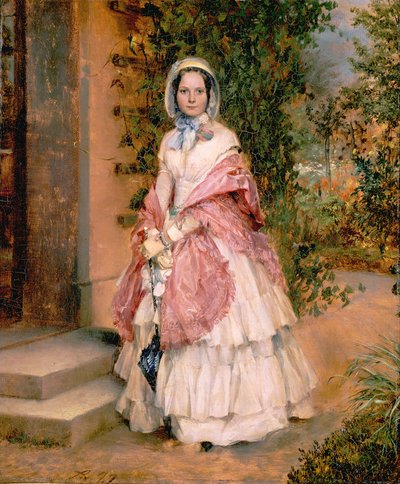 クララ・イルグナー（のちのシュミット・フォン・クノーベルスドルフ夫人） 作： Adolph Menzel