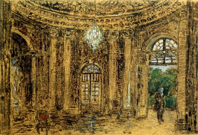 サンスーシでのコンサート、研究、1850年代 作： Adolph Menzel