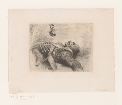 死んだ軽騎兵 作： Adolph Menzel