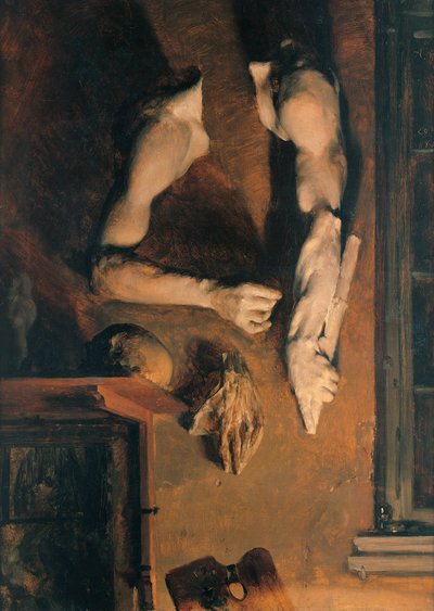 スタジオウォール、1852 作： Adolph Menzel