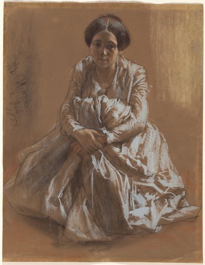 アーティストの妹エミリー 作： Adolph Menzel