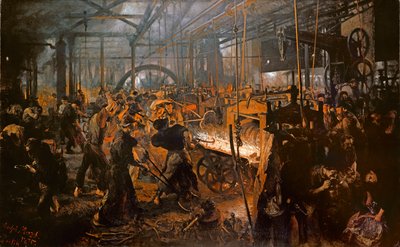 鉄圧延機 作： Adolph Menzel