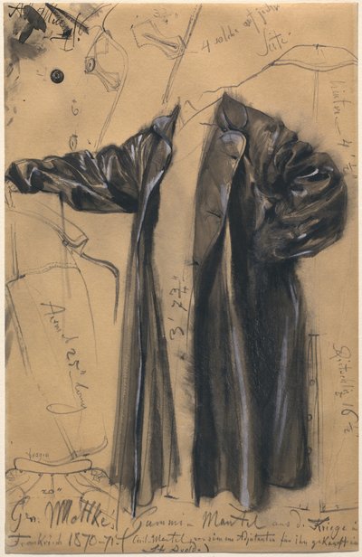 モルトケ将軍の防水コート 作： Adolph Menzel