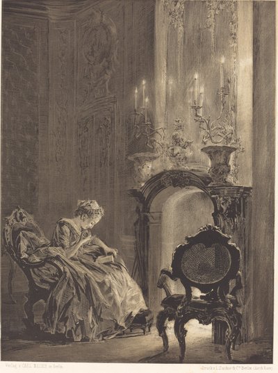 火事の前の女 作： Adolph Menzel