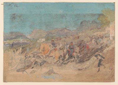 ピーチツリークリークの戦い（ジョージア州） 1864年7月20日 作： Adolph Metzner