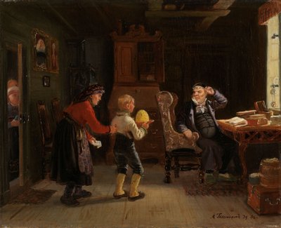 堅信式への申し込み 作： Adolph Tidemand