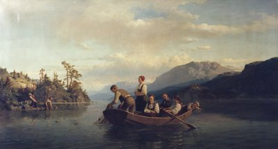 クローデレンでの夕べ 作： Adolph Tidemand