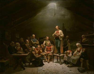 低い教会の献身 作： Adolph Tidemand
