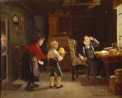 確認のために登録する 作： Adolph Tidemand