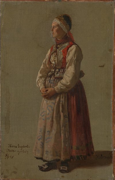 Thora Ingebretsdatter Gulsvig 作： Adolph Tidemand