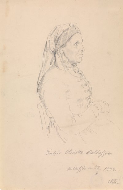 TorbjørgOlsdatterBolkesjø 作： Adolph Tidemand