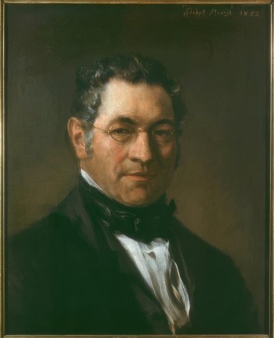 紳士の肖像 作： Adolph Menzel