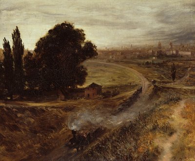 ベルリン-ポッツダマーバーン 作： Adolph Menzel