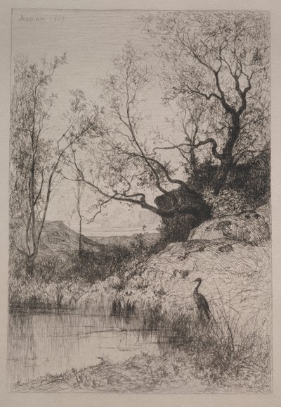 池、1867年。 作： Adolphe Appian