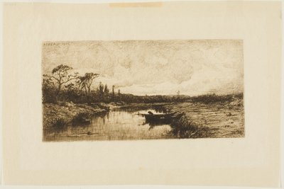 秋の夕べ：ロシヨンの近く 作： Adolphe Appian
