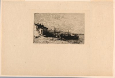 漁師の小屋 (イタリアの海岸) 作： Adolphe Appian