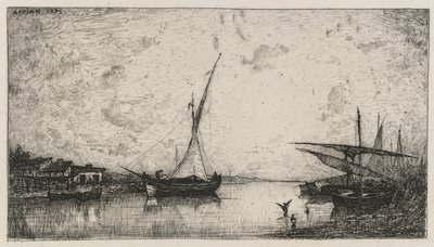 カナルオマルティーグ、1872年。 作： Adolphe Appian