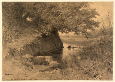 風景 (La source a Montalieu) 作： Adolphe Appian