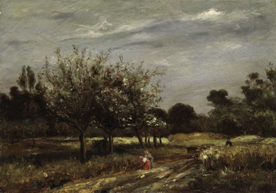 果樹のある風景 作： Adolphe Appian