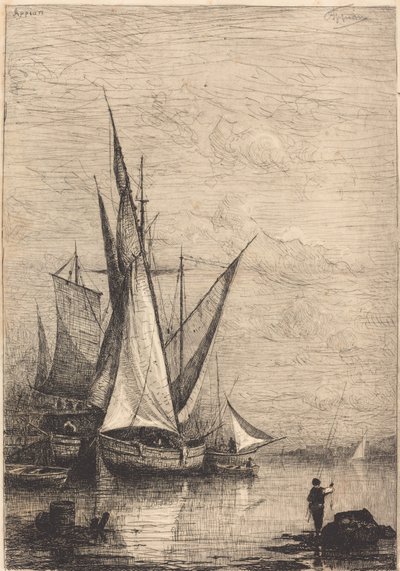 ジェノバ港 作： Adolphe Appian