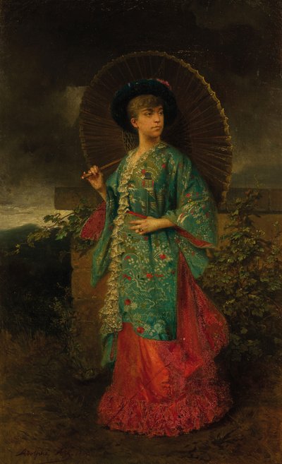メクレンブルク＝シュヴェリーンのヘレンの肖像 1814-1858、オルレアン公爵夫人、1883 年。 作： Adolphe Aze