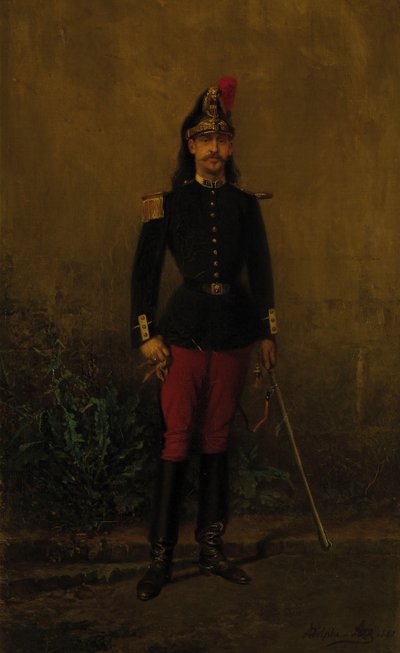 フェルディナント・フィリップ王子、オルレアン公、1810年～1842年、1883年。 作： Adolphe Aze
