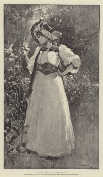 アムレイの庭、イギリス王立協会の冬の展示会の写真から 作： Adolphe Birkenruth