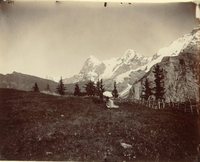 風景、スイス 作： Adolphe Braun