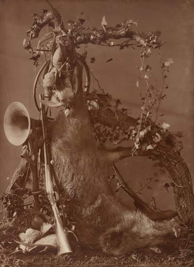 狩猟シーンの静物 作： Adolphe Braun