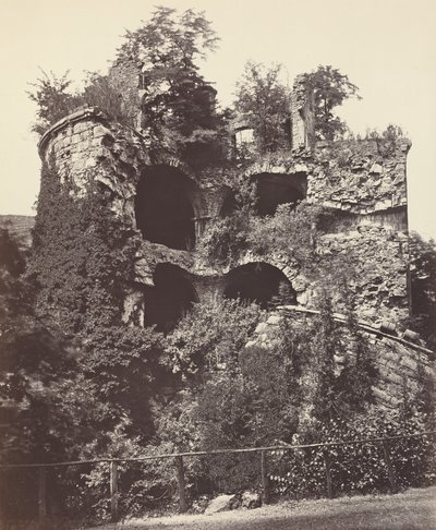 爆発した塔、ハイデルベルク城 作： Adolphe Braun