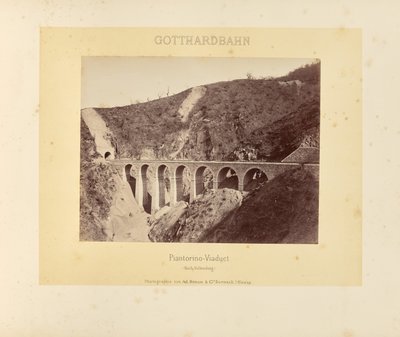 ゴッタルド鉄道：ピアントリーノ高架橋（完成後） 作： Adolphe Braun and Cie