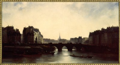 ポン・ヌフとシテ島 作： Adolphe Couvelet